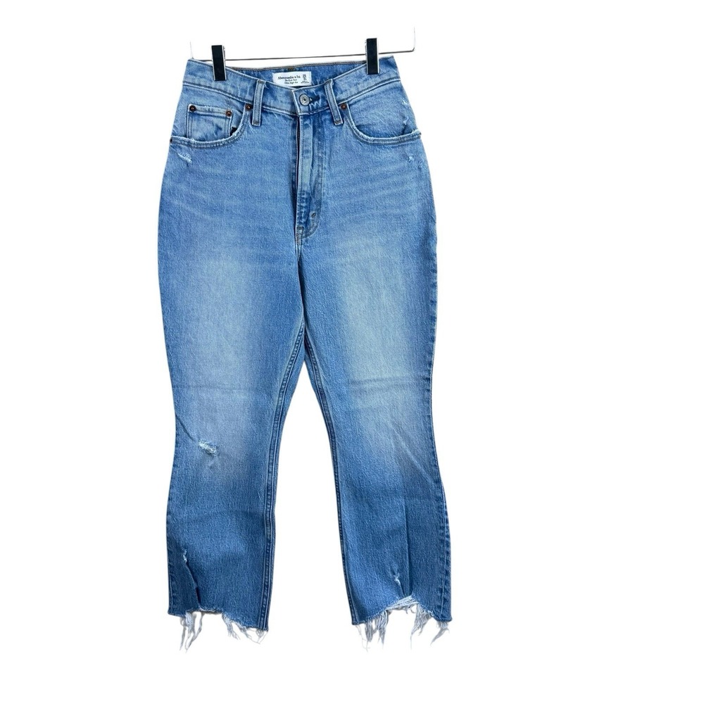 Abercrombie & Fitch Women's 25/0S Curve‎ Love Ultra High Rise Kick Flare Jeans